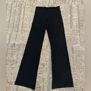 Victoria’s Secret flare pants with zippers black size medium